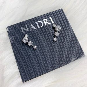 Nadri Ear Crawlers - Silver